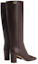 Shop (W) Valentino Sneakers Hautes en Cuir Sans Lacets ''Marron'' 1W2S0FG8DSHNM8