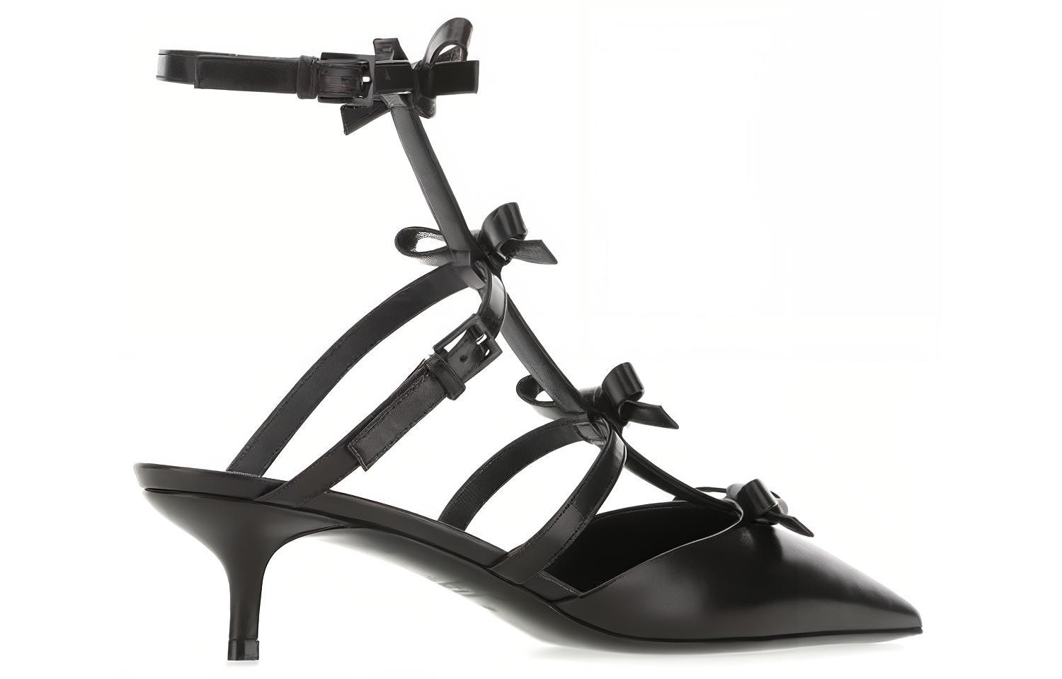 Shop (W) Valentino Sneakers Kulit High-Top 'Hitam' WW2S0CI3CCC0NO