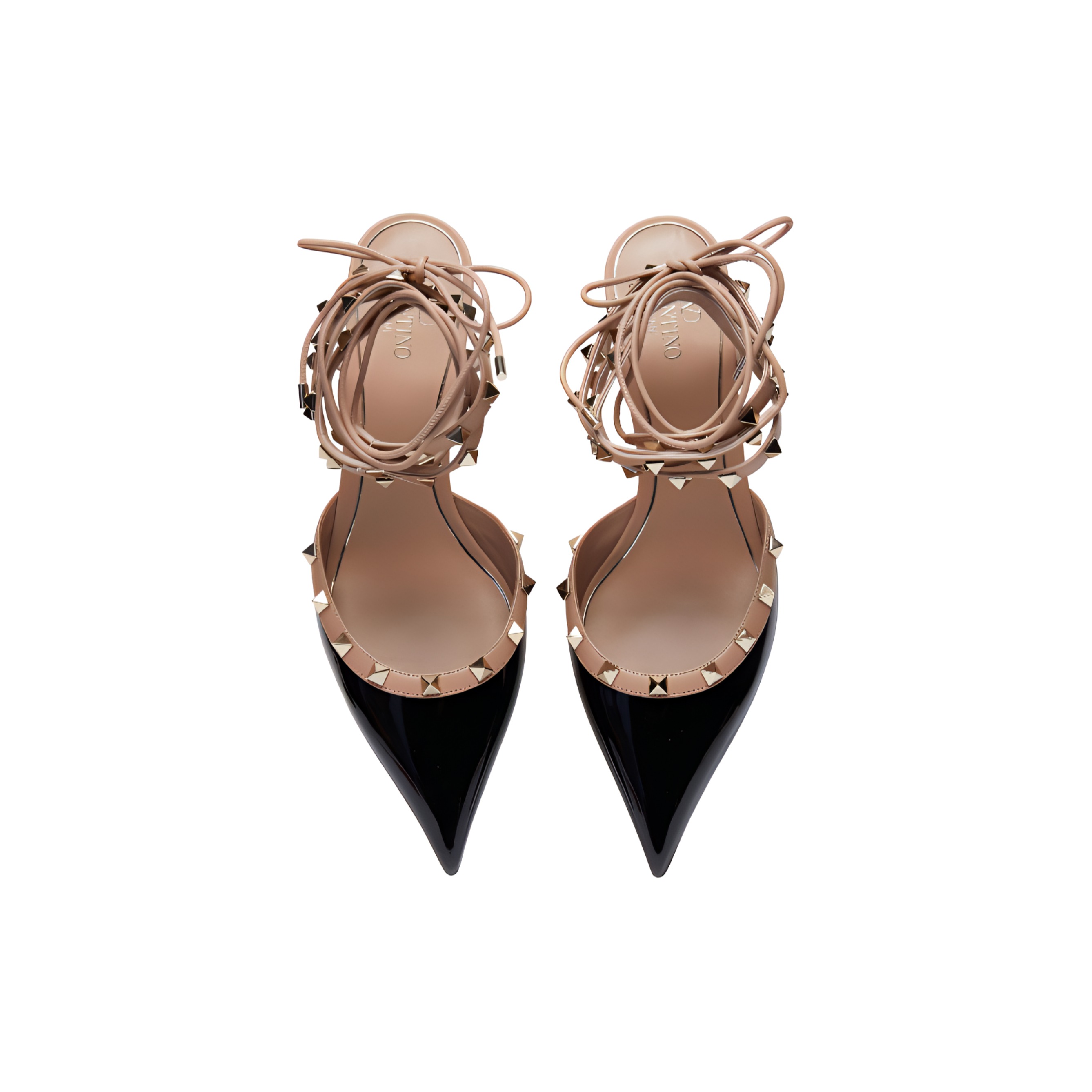 (W) Valentino Leather High Heel 'Black Pink Elegance' 圖 4