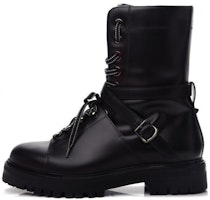(Women) Valentino Leather Lace-Up Boot 'Black Fashion' LW0S0A83ABS0NO (Women) Valentino Leather Lace-Up Boot 'Black Fashion' LW0S0A83ABS0NO