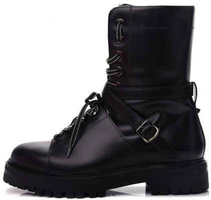 (Women) Valentino Leather Lace-Up Boot 'Black Fashion' LW0S0A83ABS0NO Buy (Women) Valentino Leather Lace-Up Boot 'Black Fashion' LW0S0A83ABS0NO