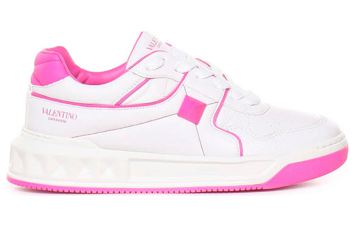 (W) Valentino Leather Low-Top Sneaker 'White Pink' 圖 2