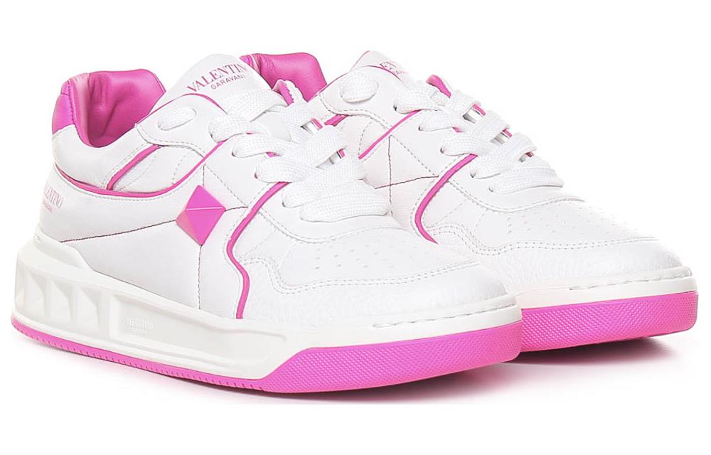 (W) Valentino Leather Low-Top Sneaker 'White Pink' 圖 3