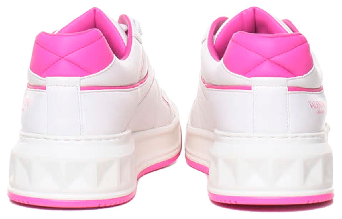 (W) Valentino Leather Low-Top Sneaker 'White Pink' 圖 4