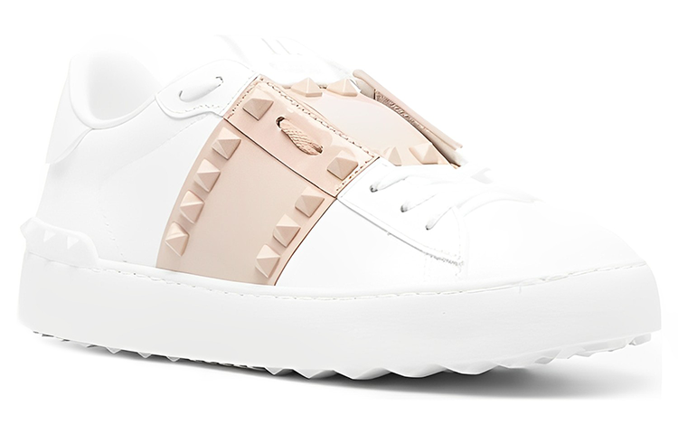 Order (W) 발렌티노 화이트 가죽 로우탑 스니커즈 2W0S0A01YNDMTG