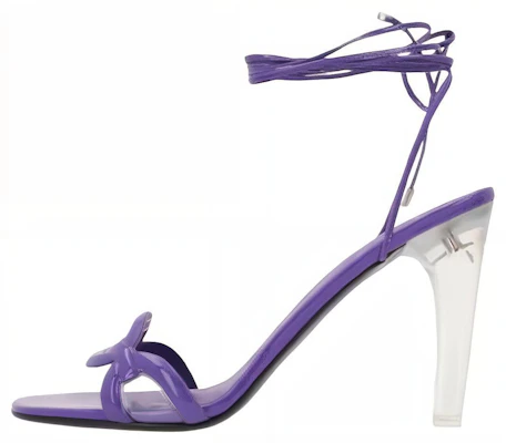 (Women) Valentino Leather Open-Toe Lace-up Sandal 'Purple' 2W2S0GH4LMYV3P Buy (Women) Valentino Leather Open-Toe Lace-up Sandal 'Purple' 2W2S0GH4LMYV3P