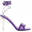 Order (Women) Valentino Leather Open-Toe Lace-up Sandal 'Purple' 2W2S0GH4LMYV3P