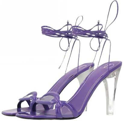 (Women) Valentino Leather Open-Toe Lace-up Sandal 'Purple' 2W2S0GH4LMYV3P Lookbook (Women) Valentino Leather Open-Toe Lace-up Sandal 'Purple' 2W2S0GH4LMYV3P