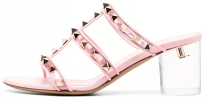 (Women) Valentino Leather Open-Toe Slide 'Pink' 2W0S0C47CYZK4V (Women) Valentino Leather Open-Toe Slide 'Pink' 2W0S0C47CYZK4V