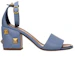 Order (Women) Valentino Leather Open Toe Chunky Heel Sandal 'Purple Fashion' S0EA1ILK56Y