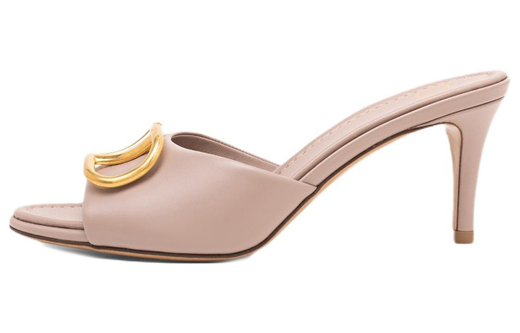 (Women) Valentino Leather Open Toe Slide 'Pink Fashion' 1W2S0EL1DSHP45