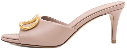 (Women) Valentino Leather Open Toe Slide 'Pink Fashion' 1W2S0EL1DSHP45 (Women) Valentino Leather Open Toe Slide 'Pink Fashion' 1W2S0EL1DSHP45