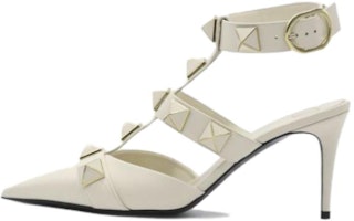 (Women) Valentino Leather Pointed-Toe Comfort 8cm 'Slim Heel Pumps White' XW2S0CB2ZGJI16 (Women) Valentino Leather Pointed-Toe Comfort 8cm 'Slim Heel Pumps White' XW2S0CB2ZGJI16