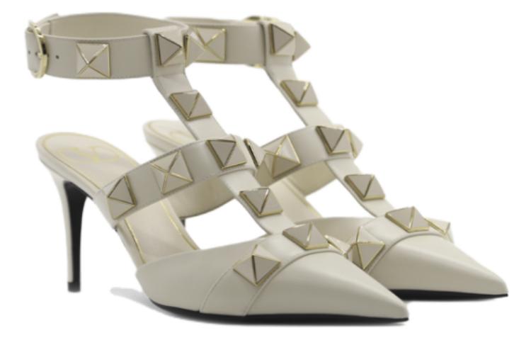 Lookbook Valentino華倫天奴 皮革 尖頭舒適 細跟 高筒鞋 8cm 女款 白色