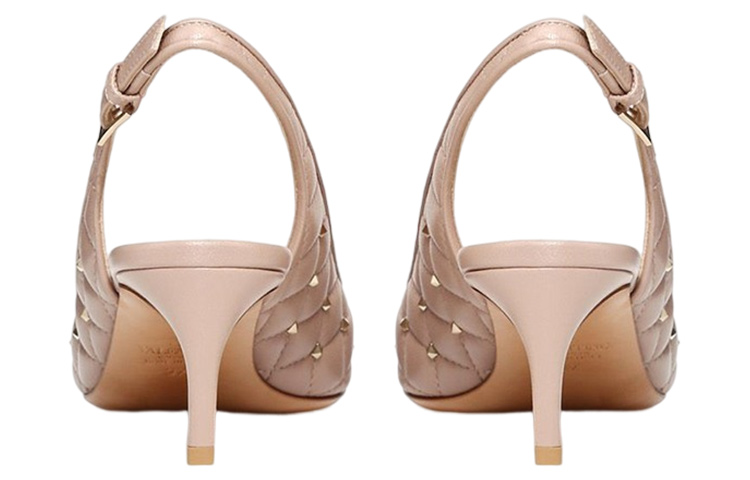 (W) Valentino Leather Pointed-Toe Pump 'Nude' 圖 5