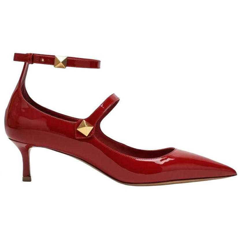(W) Valentino Leather Pointed-Toe Stiletto 'Red Buckle' 圖 2