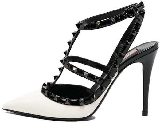 (Women) Valentino Leather Pointed Toe Buckle Stiletto 'Black' 3W2S0393KYYA81 Buy (Women) Valentino Leather Pointed Toe Buckle Stiletto 'Black' 3W2S0393KYYA81