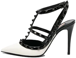(Women) Valentino Leather Pointed Toe Buckle Stiletto 'Black' 3W2S0393KYYA81 (Women) Valentino Leather Pointed Toe Buckle Stiletto 'Black' 3W2S0393KYYA81