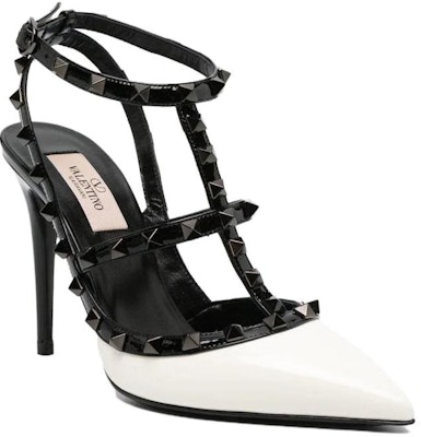 (Women) Valentino Leather Pointed Toe Buckle Stiletto 'Black' 3W2S0393KYYA81 Lookbook (Women) Valentino Leather Pointed Toe Buckle Stiletto 'Black' 3W2S0393KYYA81