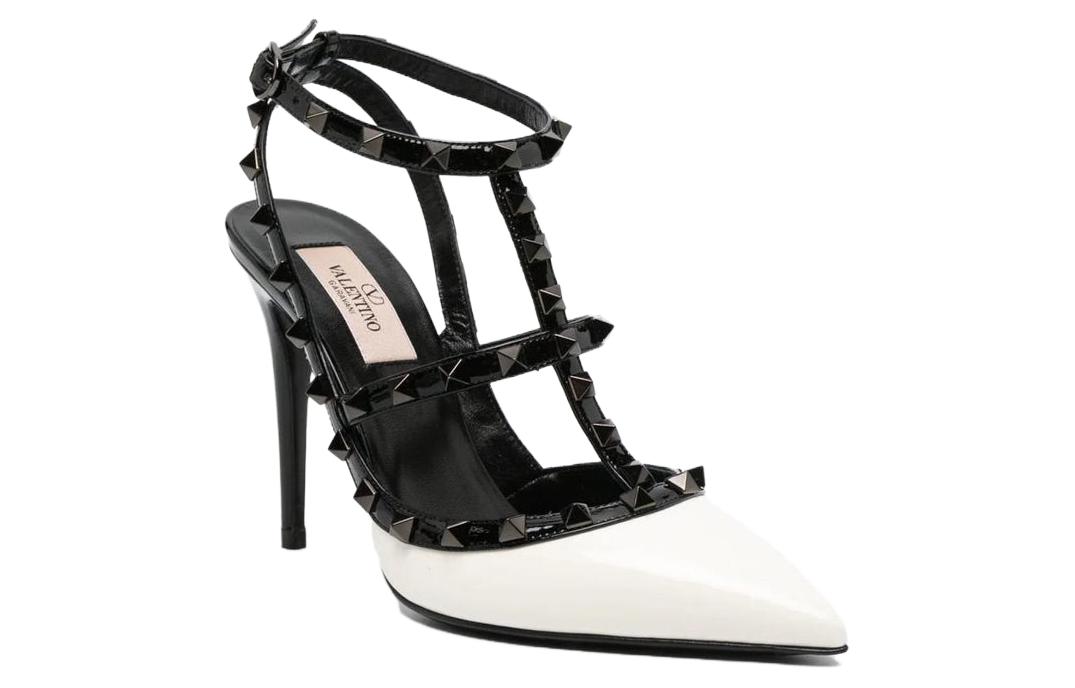 Lookbook (Women) Valentino Leather Pointed Toe Buckle Stiletto 'Black' 3W2S0393KYYA81