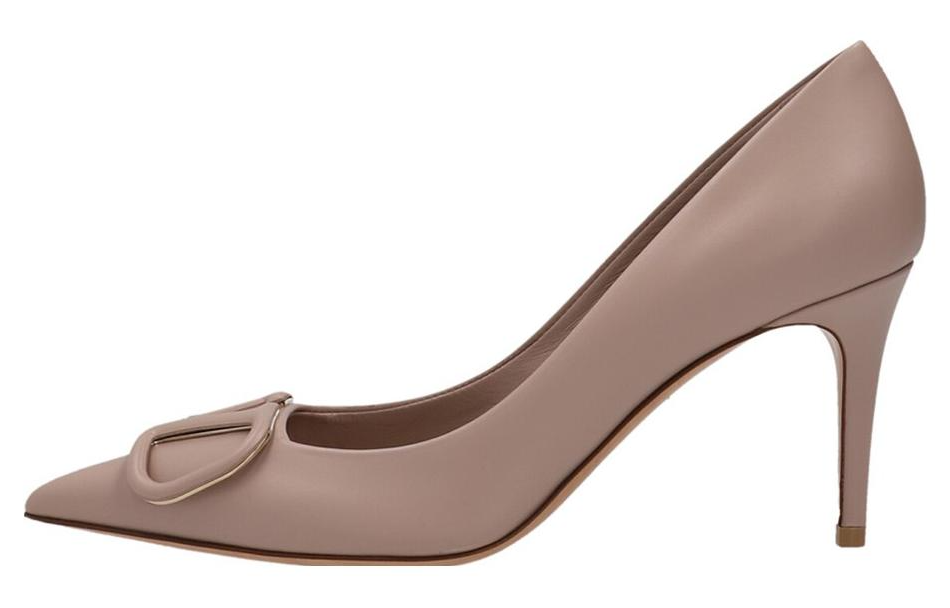 (Women) Valentino Leather Pointed Toe Slingback Pumps 'Beige' 1W2S0EM9MZFP45