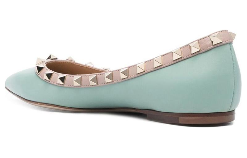 Shop (W) Valentino Slip-On Kulit Hujung Tirus 'Hijau' 2W2S0403VNWKJD