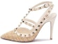 Buy (W) Valentino Kulit Tumit Tinggi Runcing 'Beige' 3W2S0393IIDK2F