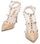 Lookbook (W) Valentino Kulit Tumit Tinggi Runcing 'Beige' 3W2S0393IIDK2F