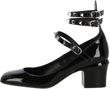 (W) ヴァレンティノ レザーラウンドトゥバックルブロックヒール (黒) 2W2S0GJ2HNQ0NO Buy (W) ヴァレンティノ レザーラウンドトゥバックルブロックヒール (黒) 2W2S0GJ2HNQ0NO