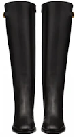 Shop (Women) Valentino Leather Round-Toe High-Heeled Tall Boots 'Black' 3W0S0HY0DSH0NO