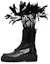 Buy (W) Bottes Courtes à Lacets en Cuir Valentino à Talons Épais ''Noir''. 3W0S0HZ3UCV0NO