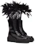 Lookbook (W) Bottes Courtes à Lacets en Cuir Valentino à Talons Épais ''Noir''. 3W0S0HZ3UCV0NO
