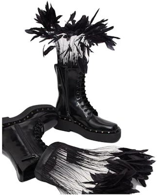 (W) Bottes Courtes à Lacets en Cuir Valentino à Talons Épais ''Noir''. 3W0S0HZ3UCV0NO Shop (W) Bottes Courtes à Lacets en Cuir Valentino à Talons Épais ''Noir''. 3W0S0HZ3UCV0NO