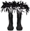 Purchase (W) Bottes Courtes à Lacets en Cuir Valentino à Talons Épais ''Noir''. 3W0S0HZ3UCV0NO