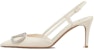 (Women) Valentino Leather Round Toe Slip-On Stiletto 'White' 3W2S0R01ESTIA5