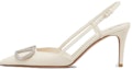 Buy (Women) Valentino Leather Round Toe Slip-On Stiletto 'White' 3W2S0R01ESTIA5