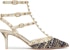 (W) Valentino Stiletto Kulit Hujung Bulat Slip-On 'Biru' 3W2S0375BPPK2D