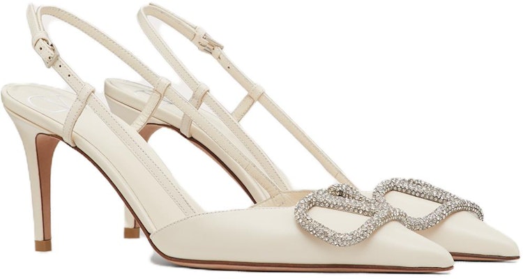(Women) Valentino Leather Round Toe Slip-On Stiletto 'White' 3W2S0R01ESTIA5 Lookbook (Women) Valentino Leather Round Toe Slip-On Stiletto 'White' 3W2S0R01ESTIA5