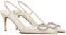 (Women) Valentino Leather Round Toe Slip-On Stiletto 'White' 3W2S0R01ESTIA5