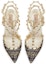 Shop (W) Valentino Stiletto Kulit Hujung Bulat Slip-On 'Biru' 3W2S0375BPPK2D