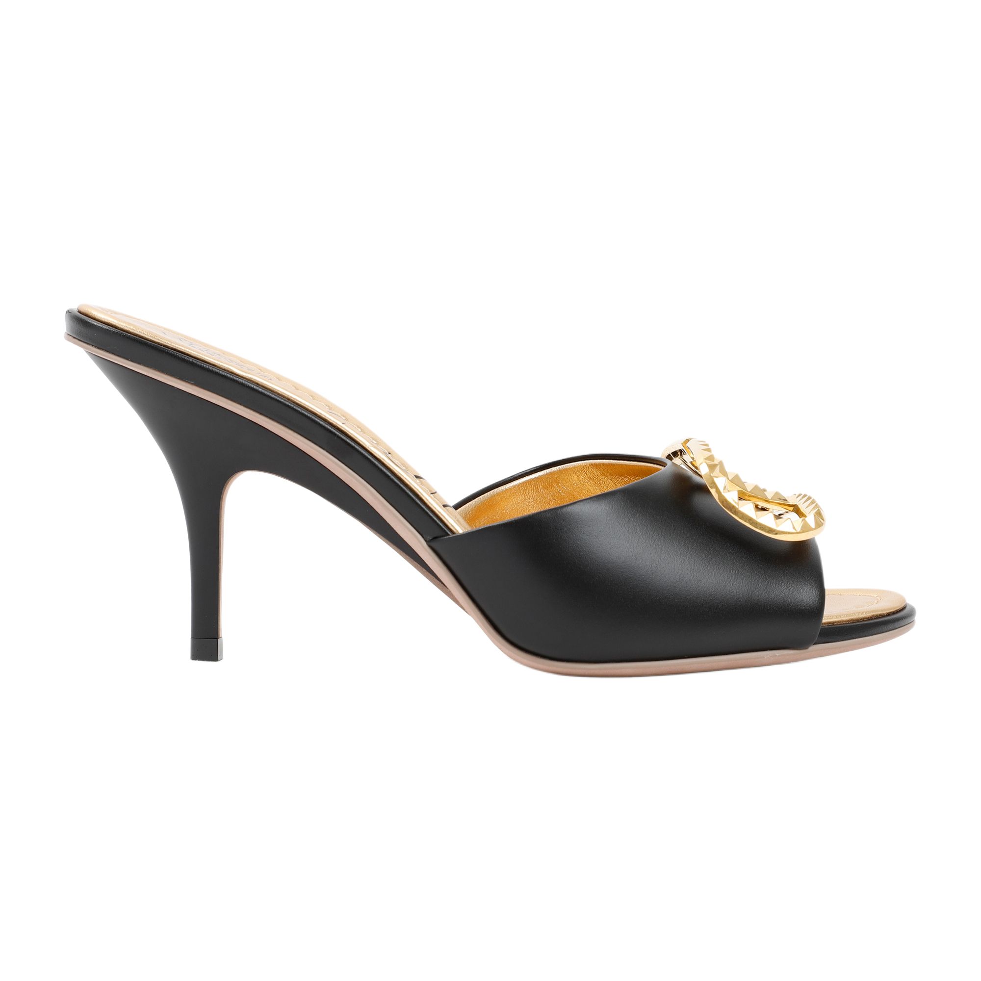 (W) Valentino Leather Sandal 'Black Fashion' 圖 2