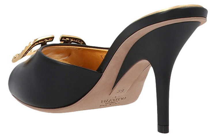 (W) Valentino Leather Sandal 'Black Fashion' 圖 3