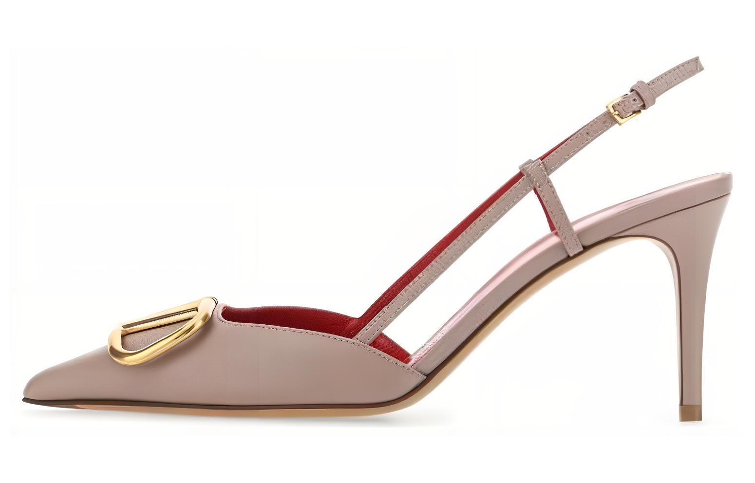 (Women) Valentino Leather Sandal 'Pink Buckle' 1W2S0R01DSHP45