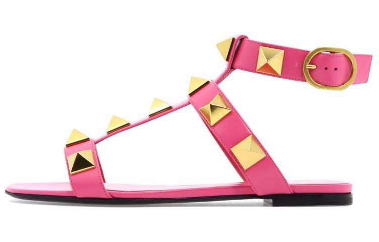 (W) Valentino Leather Sandal 'Pink Fashion'