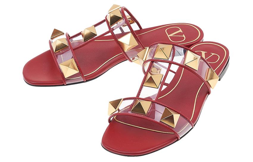(W) Valentino Leather Slide 'Red' 圖 2
