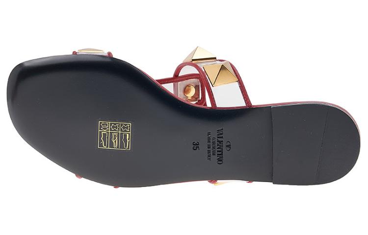 (W) Valentino Leather Slide 'Red' 圖 5