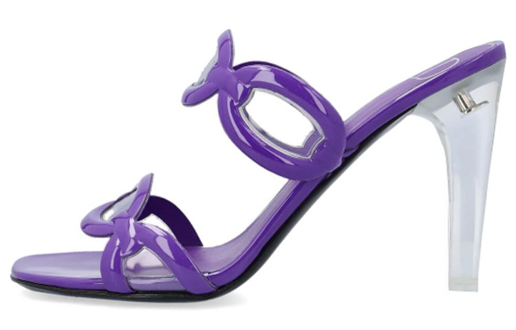 Buy (Women) Valentino Leather Slide High Heel 'Purple Fashion' 2W2S0GH5LMYV3P