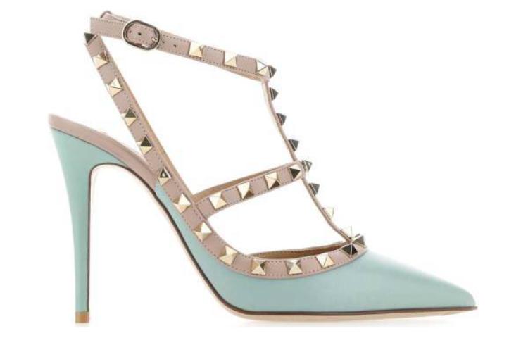 Order (W) Valentino Sepatu Hak Tinggi Kulit Slingback 'Hijau' 2W2S0393VODKJD