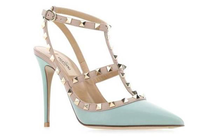 Lookbook (W) Valentino Sepatu Hak Tinggi Kulit Slingback 'Hijau' 2W2S0393VODKJD
