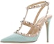 Shop (W) Valentino Kulit Slingback Stiletto 'Hijau' 2W2S0393VODKJD